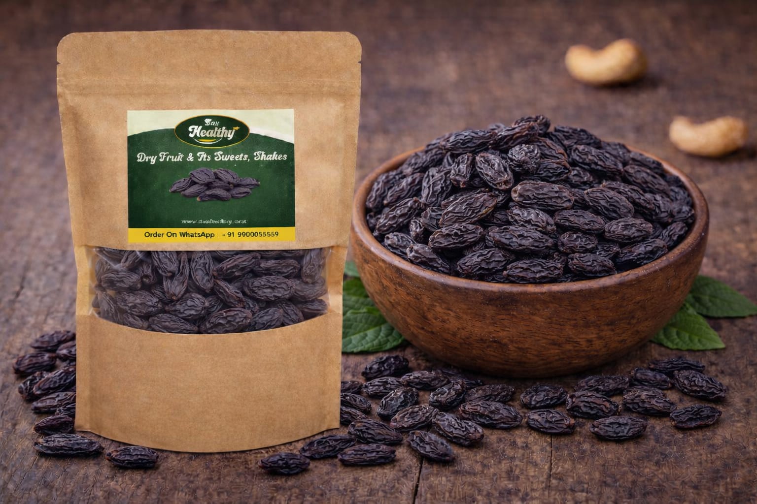 Black Mewa Raisins – Premium Seedless Dry Fruits | Laa Healthy