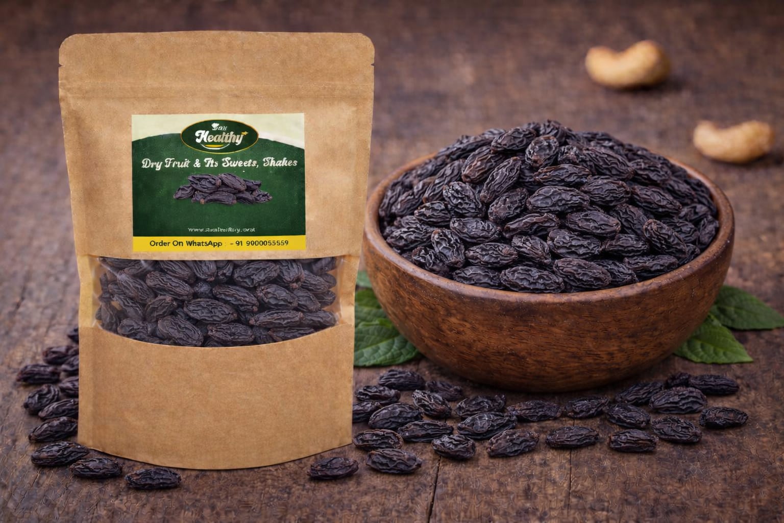 Black Raisins – Premium Seedless Dry Fruits | Laa Healthy