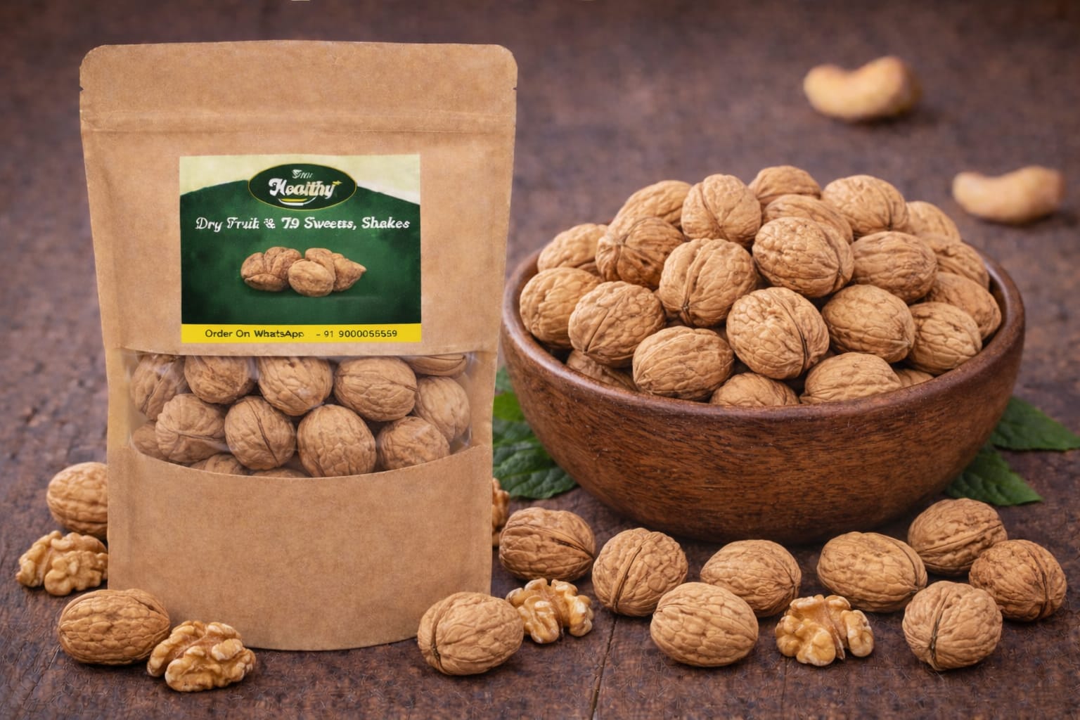 Walnut Afghani Inshell – Premium Whole Walnuts | Laa Healthy Dry Fruits