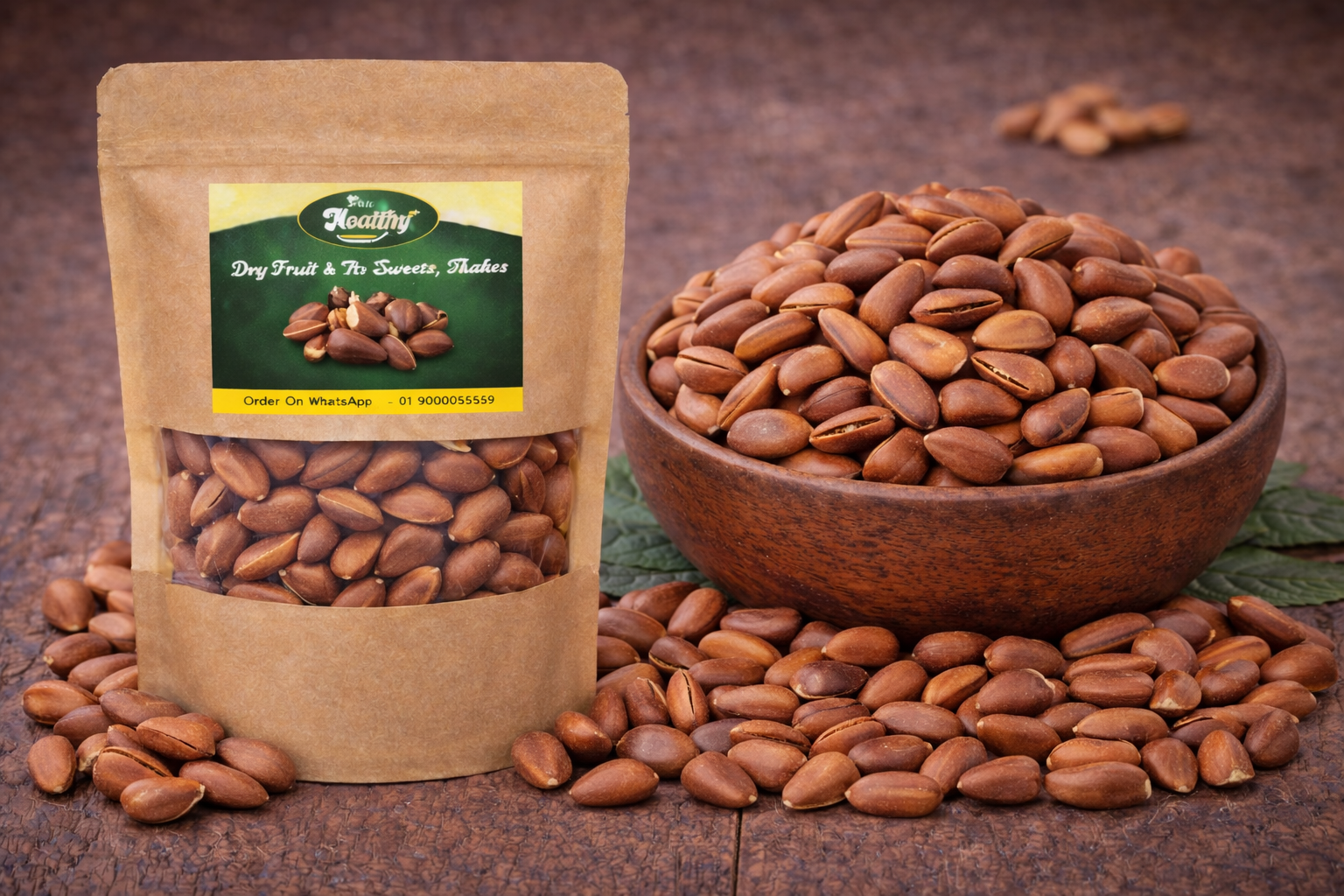 Pinenut In Shell – Premium Whole Chilgoza Pine Nuts | Laa Healthy Dry Fruits