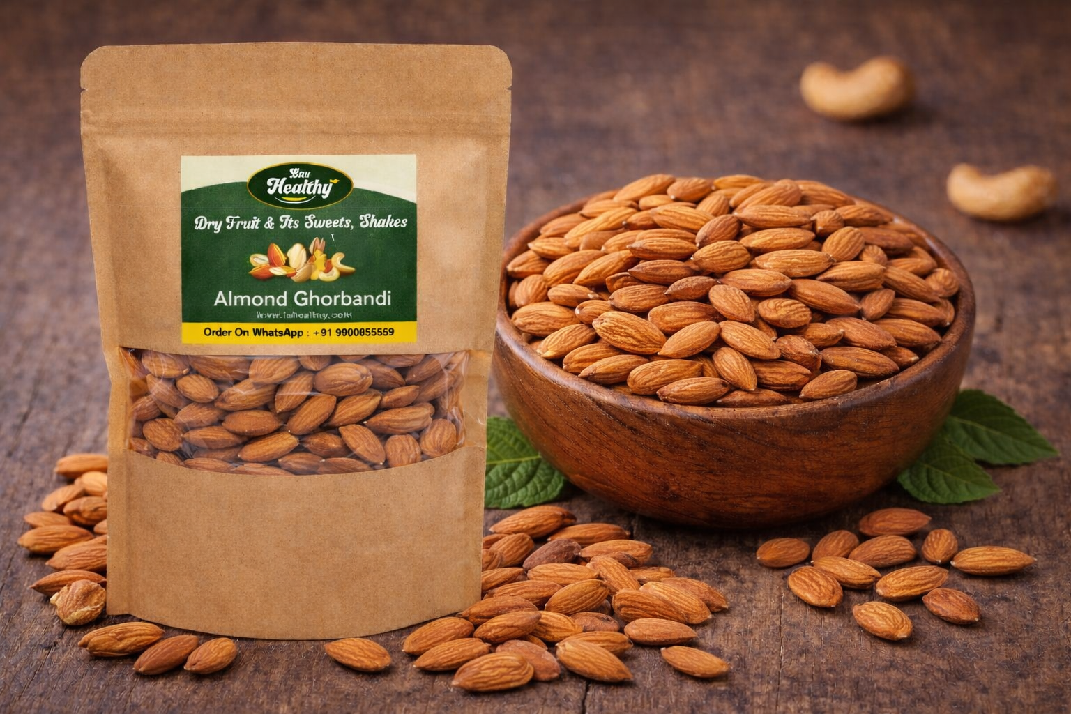 Almond Ghorbandi – Premium Afghani Almonds | Laa Healthy Dry Fruits