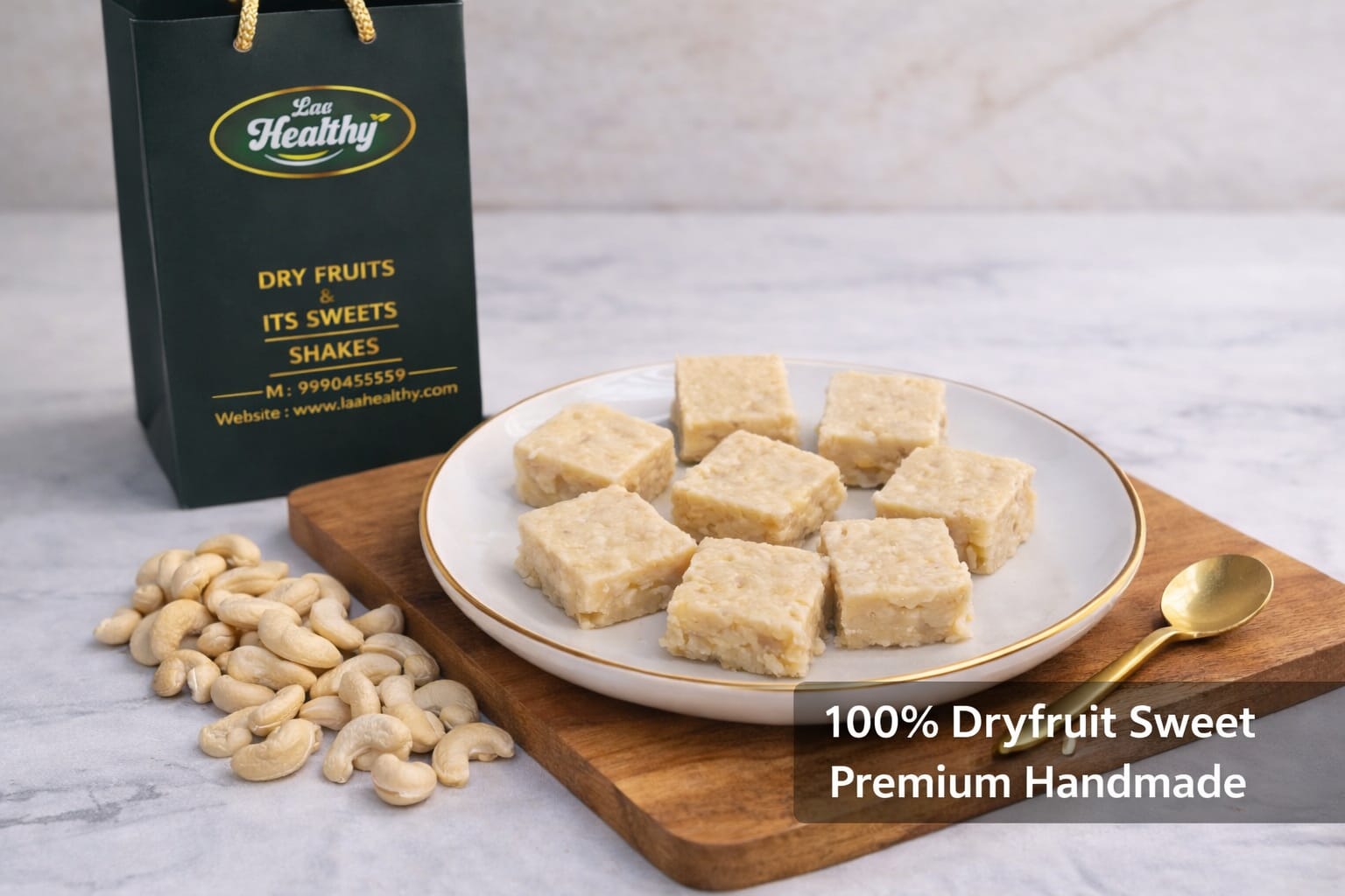 Kaju Supreme – Premium Dry Fruit Sweet Online | Laa Health