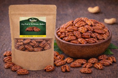 Pecan Honey Coated – Premium Honey Glazed Pecans | Laa Healthy Dry Fruits